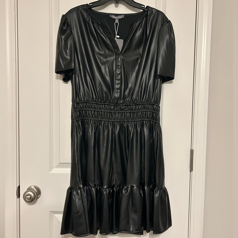 NWT Faux Leather Dress
